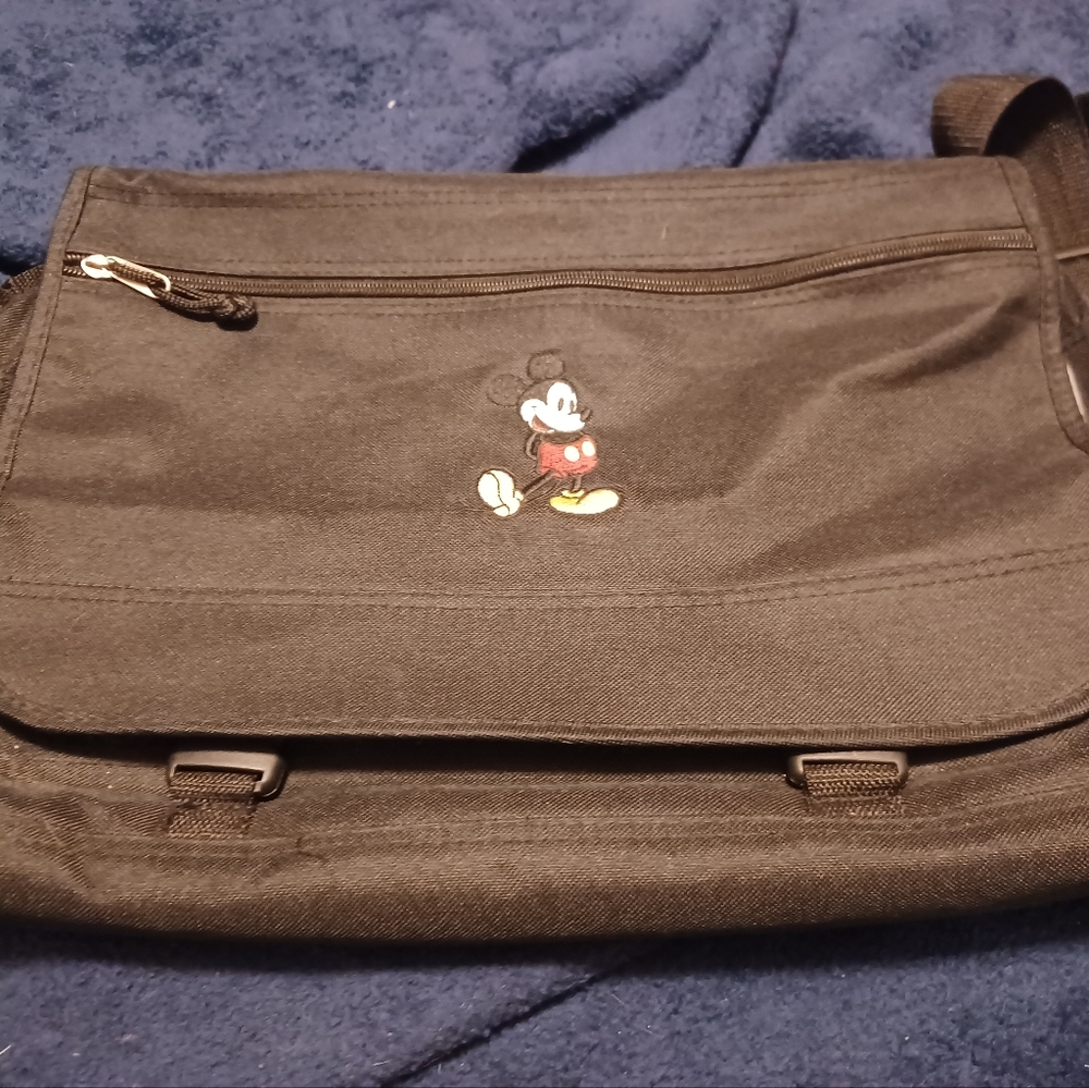 Disney Black Messenger Bag with Classic Design